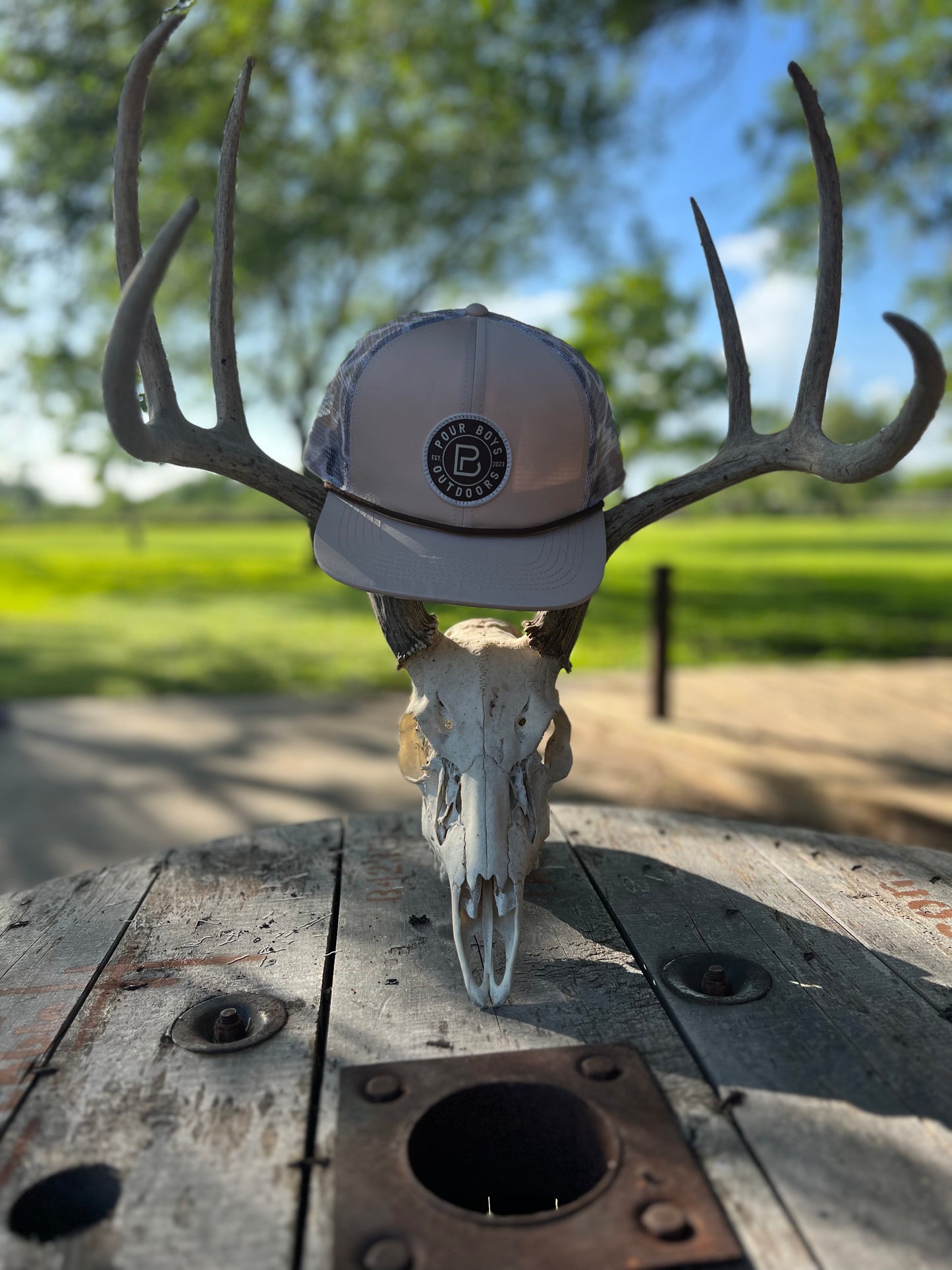 Tan & Classic Camo patch hat